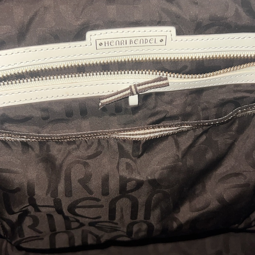 Henry Bendel Large Black Leather Tote Bag - Picture 3 of 5